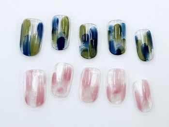 ネイルサロンクイール 宇都宮店(NAIL SALON QUILL)/2色の塗りかけデザイン♪