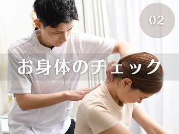 ぷらむろーど杉田整骨院・鍼灸院/ 流れ2：身体の状態を確認