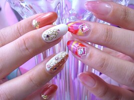 大人華やかネイル