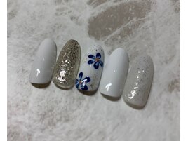 花柄nail