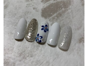ネイルサロン ウノ 湘南平塚(UNO)/花柄nail