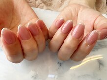 パールビューティーラッシュアンドネイル(Pearl Beauty Lash nail)/ガラスフレンチ