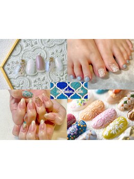 手描きアートが得意なサロン