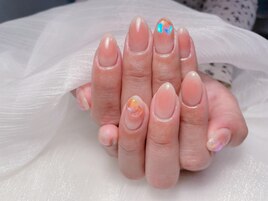 チークネイル＋ストーン追加