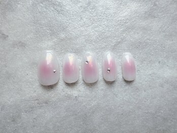 オーロラチークネイル☆