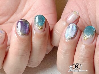 ネイルエイト 新百合ヶ丘(nail8)/夏のマグネットデザイン