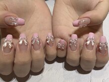 レゴリス ルナ 天神大名(REGOLITH LUNA)/リボン pink ネイル