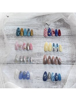 リールエム 堺東店(Riru_M)の写真/ハンド定額Artコース¥5500♪月替わりで楽しめる最旬トレンドのサンプル8種類をご用意☆カラー変更OK!