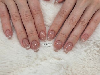 ルレーブ(LE REVE)/チークマグネットフレンチネイル