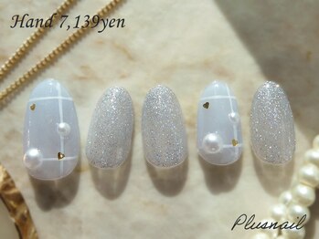 プラスネイル 町田店(PLUS NAIL)/【3253】ガーリー♪ハートネイル