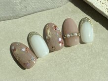 グリッター(GLITTER)/ドライフラワーネイル