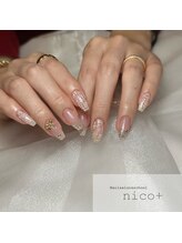 ニコ(nico+)/ツイードネイル