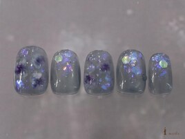 ホロお花水滴ニュアンス¥8480
