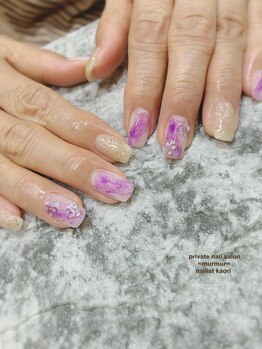 プライベート ネイルサロン マーマ(murmur)/紫陽花ネイル