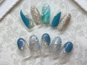 ティーエヌ 本厚木店/夏ネイル☆7500円【8250円税込】