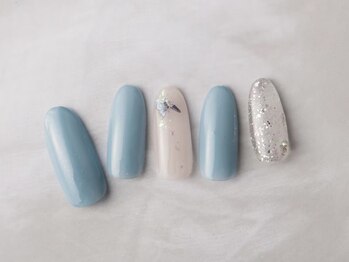 ネイルプラザ 河原町OPA店(NAIL PLAZA)/爽やか蝶々ネイル