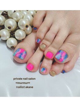 プライベート ネイルサロン マーマ(murmur)/タイダイネイル