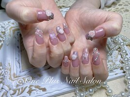 蝶々バラネイル