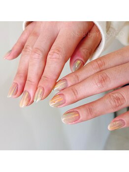 リグネイルスタジオ(Lig nail studio)/オーロラネイル
