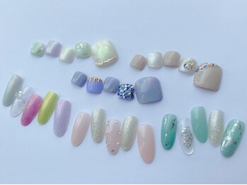 アイラッシュアンドネイル リュクスプラス 京都三条 ANNEX(LeLuxe+)の写真/日常に馴染む上品×シンプルなデザインで、いつみてもキレイな手元へ♪丁寧なケア・美フォルムにこだわり◎