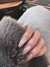 ネイルハウス パームビーチ(nail house PALM BEACH)/ワンカラー×ミラーネイル