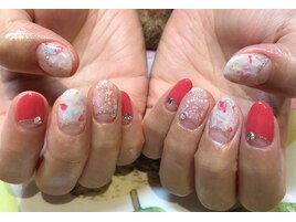 ～お花春ネイル～
