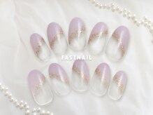 ファストネイル グランエミオ所沢店(FAST NAIL)/グリーン 春ネイル 【11872】