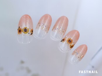 ファストネイル ロコ 志免店(FASTNAIL LOCO)/ひまわりネイル【11932】