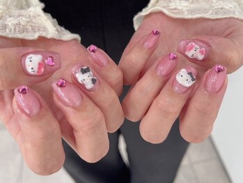 モカ 心斎橋(moca by Lee)/【Aina】キティちゃんネイル