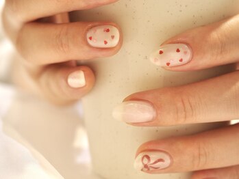 ネイルズ ララ(nails Lala)/#ハート×リボン