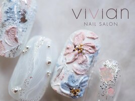 陶器　フラワーネイル