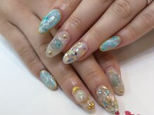 ネイルサロンアンドネイルスクールアートローズ 町田店(Art Rose)/タイダイネイル