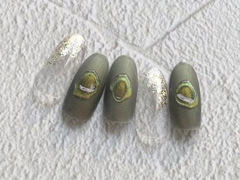 アウラ ネイルサロンアンドスクール(aula)/ぷっくりマグネットネイル