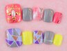 【フット】画像お持込みOK 華やかアート４本コース　