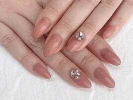 ビジューネイル×ラメライン