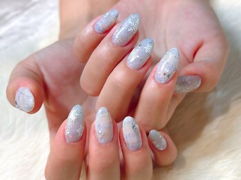 サニーデイズ ネイルアンドビューティー 曙橋店(SunnyDays Nail&Beauty)/雪の結晶×チェック