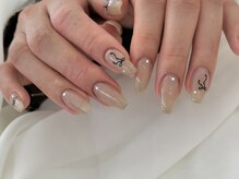 ラヴィッシュ(LAVISH)/黒リボンネイル