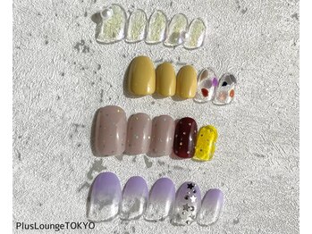 プルースラウンジ トウキョウ(Plus Lounge TOKYO)/3月の定額ネイル★simple ¥7700