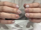 春ぷっくりお花ネイル　by阿部