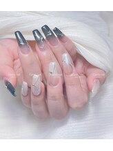 キャンディーネイル(candy nail)/片手デザイン韓国ワンホンネイル