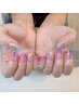 【ワンカラー&カラグラ組み合わせ！】Hand¥7900【ベースはパラジェル使用♪】