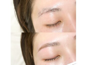 ポアアイラッシュ バイ ミヌ(poa eyelash by minu)の写真/毎朝のメイクを楽にしたい方へ。理想の左右対称な眉を丁寧に整えるサロンで理想の目元に！