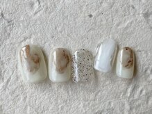 アイネイルズ 梅田店(I nails)/ブラウン塗りかけサンド￥7700