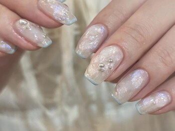 アイネイルズ 渋谷店(I nails)/【Kana.y】クリアホワイト