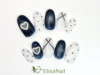 エリクサーネイル 新橋(Elixir Nail)/定額a シンプル/クーポン使用