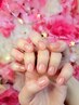 ちゅるん上品ワンカラー＆煌めくラメ☆ケア付き！マグネットなども追加で可☆