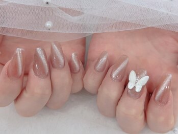 マグネットネイル+有料パーツ