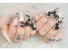 ゴテかわ(GOTE KAWA)/長さだし、チェックネイル