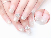 ネイルコレクション ベビーピンク(Baby Pink)/長さだしジェル★ワンホン：ラメ