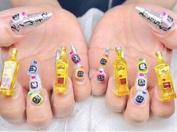 ルビーネイル 名古屋栄店(RUBY NAIL)/スカルプ　長さだし　アート